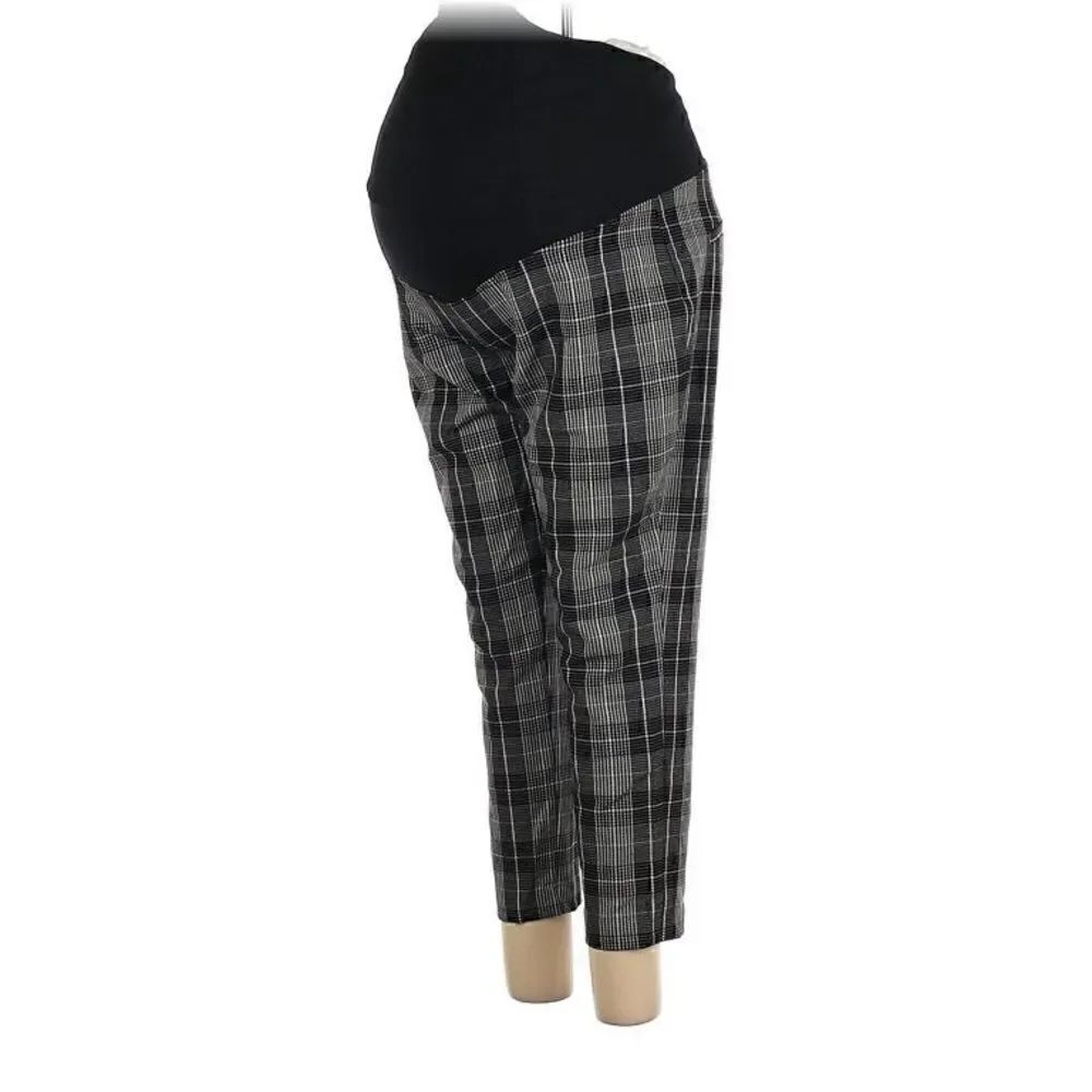 Isabel Maternity Dress Pants with Tummy Support. Plaid. Size 6 (q1)